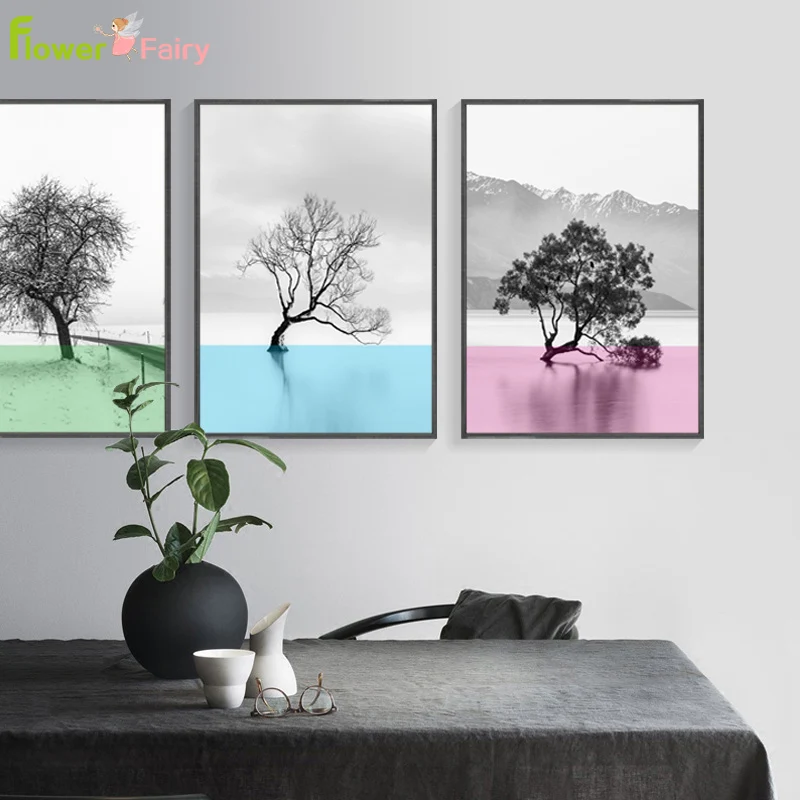 Abstract Scenery Wall Art Canvas Painting Road Sailboat Nordic Poster Wall Pictures For Living Room Black And White Unframed