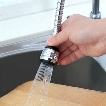 

360 Degree Rotary Water Saving Faucet Hose Aerator Diffuser Filter Bathroom Aerator Kitchen Faucet Shower Head Stainless Steel