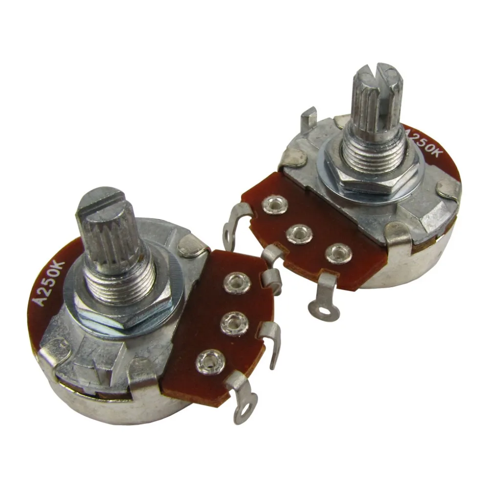 Musiclily Metric Full Size 15mm Split Shaft Pots Guitar Potentiometers