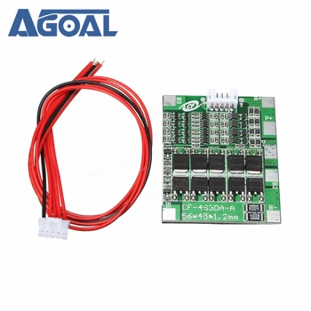 

4S 30A 14.8V Li-ion Lithium 18650 Battery BMS Packs PCB Protection Board Balance