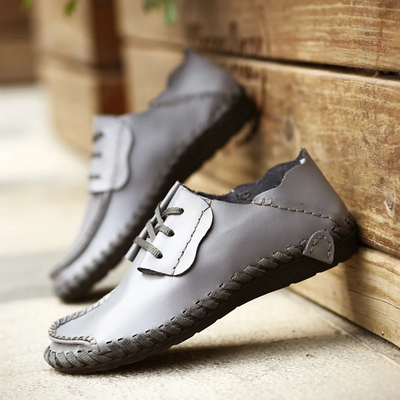 Лучший 2019 мужские дизайнерские кроссовки для мужчин ручной работы на плоской подошве Мужская обувь большой размер модные мужские кожаные