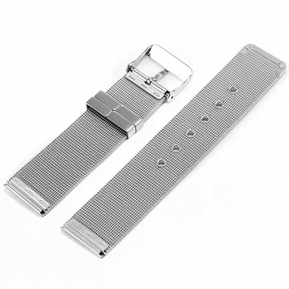 Fashion Military 20mm Width Men Watch Belt Stainless Steel Mesh Watches