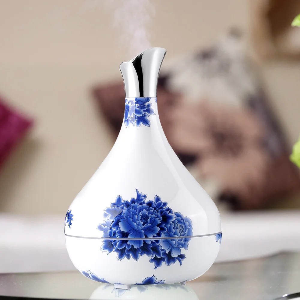 

Ultrasonic Cool Mist Humidifier with 4 Timer Setting Vase Automatic Sensor Aromatherapy Humidifier Aroma Essential Oil Diffuser