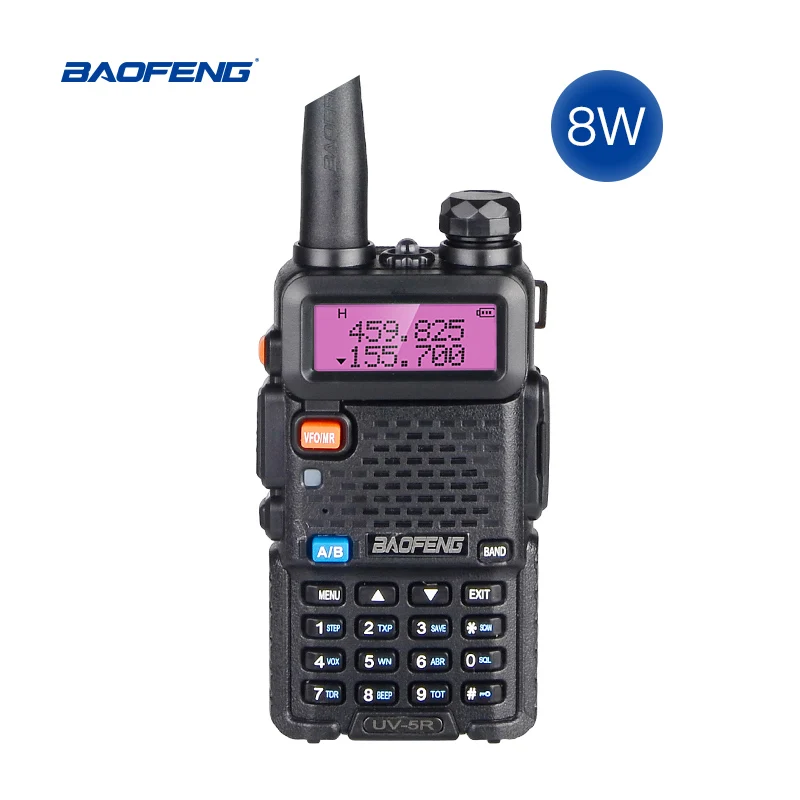 Baofeng UV-5R 8 Вт Высокая мощность двухстороннее радио двухдиапазонный UV5R портативная