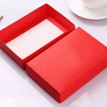Размер: 19,5*14,5*4 см фиолетовая большая подарочная коробка картонная коробка большая для одежды упаковка белая крафт подарочная коробка красная Свадебная подарочная коробка