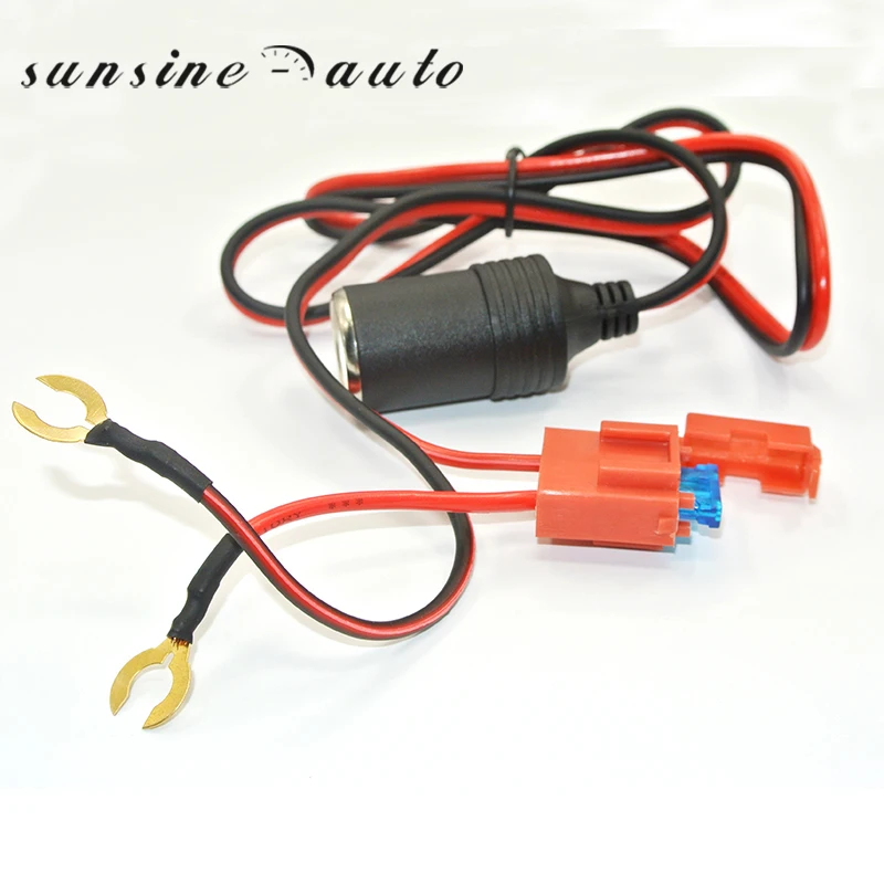 

12V Waterproof Car Motorcycle Cigarette Lighter Power Socket Plug Adapter+ Fuse holder