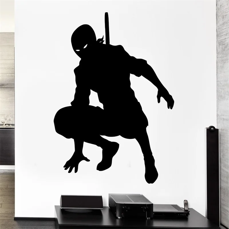 Wall Decal Japan Samurai Ninja Shadow Warrior Fighter Mural Vinyl Decal