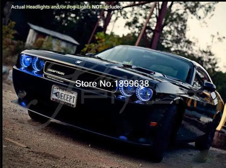 Для Dodge Challenger 2008- Красный светодиодный фонарь Halo Angel Demon Eyes Kit angel eyes