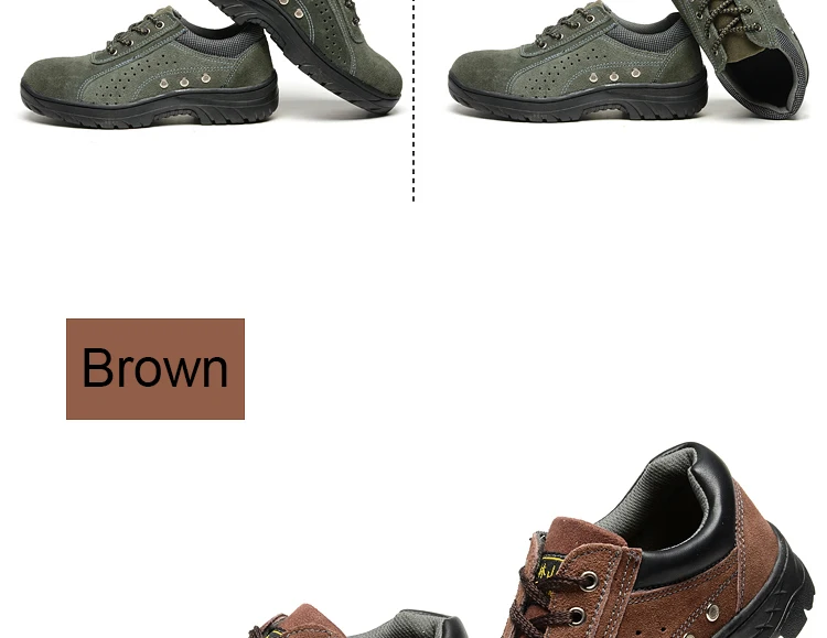 Мужская Промышленная и строительная защитная обувь со стальным носком; мужские ботинки с прокалыванием; Рабочая обувь; дышащие кроссовки