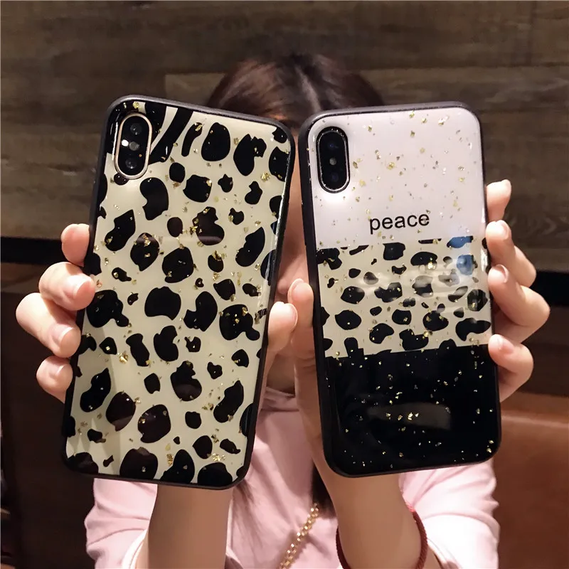 Luxury Bling Leopard TPU Phone Case For iPhone X 8 7 6 6S XR XS Max Silicone Cool Pattern Cover for 6s Plus 10 Capa |