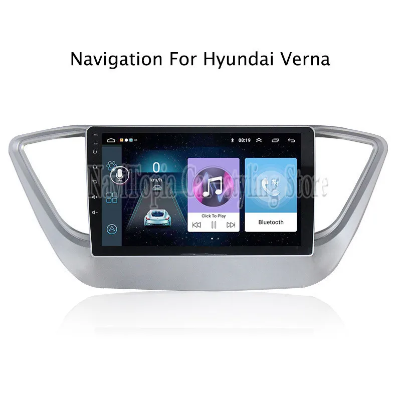 Flash Deal 9inch Android 9.0 Car Radio GPS Navigation Multimedia Stereo DVD Player for Hyundai Verna Solaris 2017 2018 0