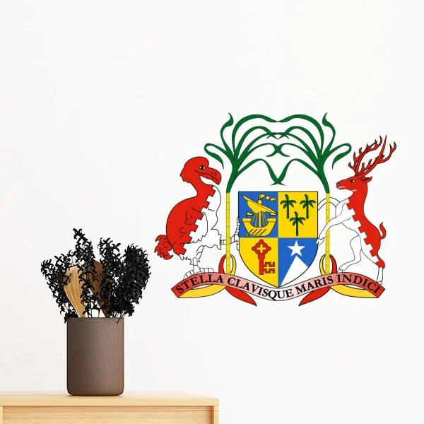 Mauritius Africa National Emblem Removable Wall Sticker Art Decals