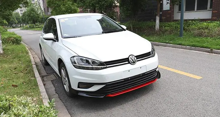 Для Golf 7 Задний Спойлер ABS задний передний бампер диффузор защитные бамперы для задний после хром задний спойлер