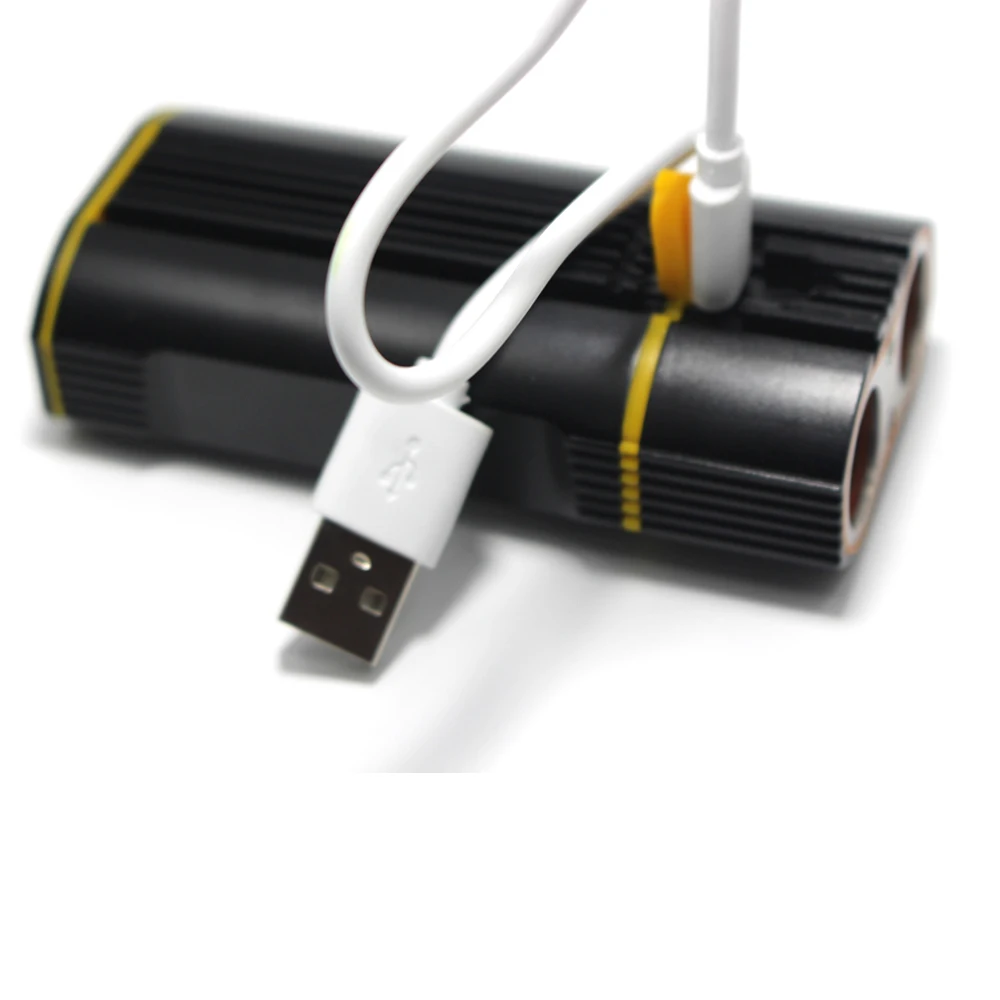 Перезаряжаемый USB велосипедный светильник на 6 000 лм передний светодиодный руль