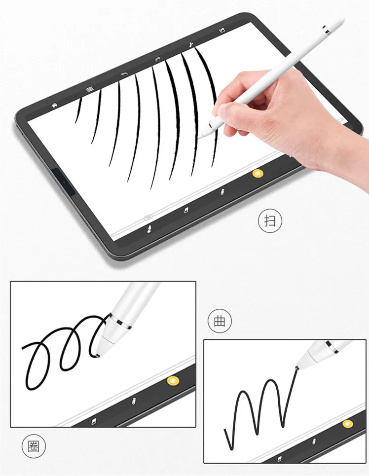 Активный Стилус для Apple iPad Pro 11 12,9 10,5 9,7 miini 5 Смарт-карандаш емкости для iOS Android оконный телефон планшет