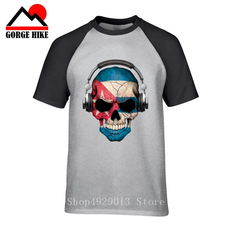 

Techno Music Rave Skull Cuban Flag T Shirt House Dj Club Dance Retro Love Acid Ibiza Harajuku Top Fashion Classic Unique t-Shirt