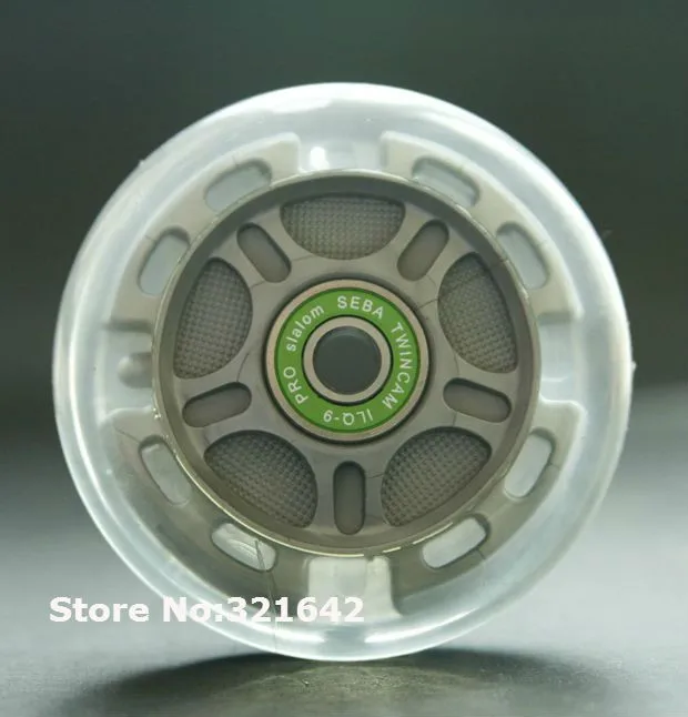 

Color Grey,80MM 85A of HV Seba PU Skates flash Wheel,skate board/ skate wheels/flashing roller,ILQ9-9 Bearings,Free shipping