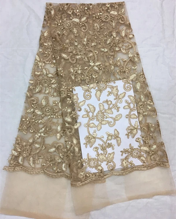 

high quality African net lace with sequins,hot sale French lace fabric,net lace for party dress!