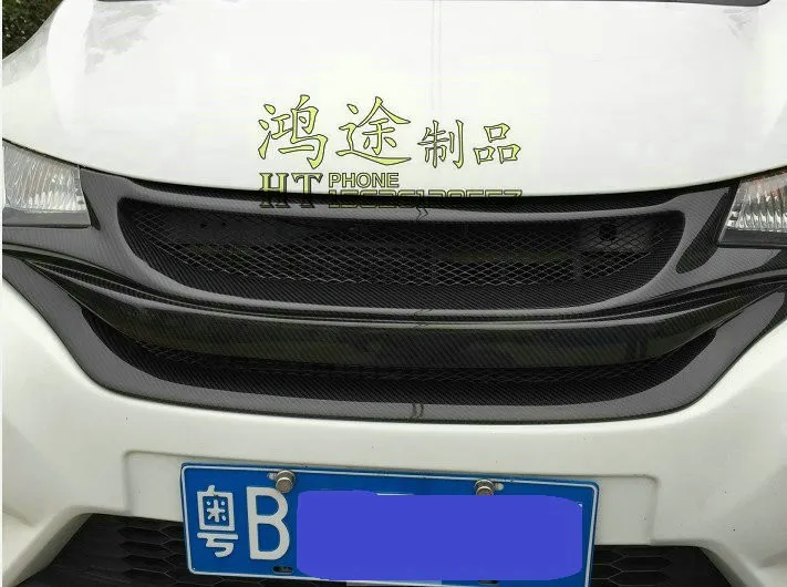Передняя Автомобильная решетка из углеродного волокна для HONDA FIT гоночная решетка