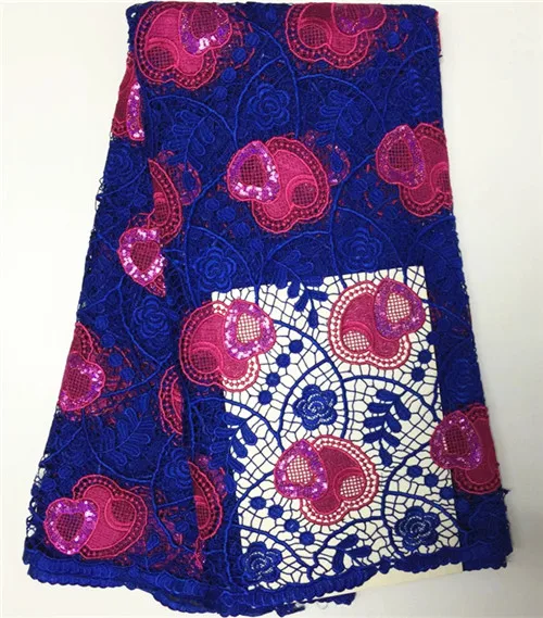 

High Quality Nigerian Guipure Lace Latest 2017 African Guipure Cord Lace Fabric With Stones For Bridal