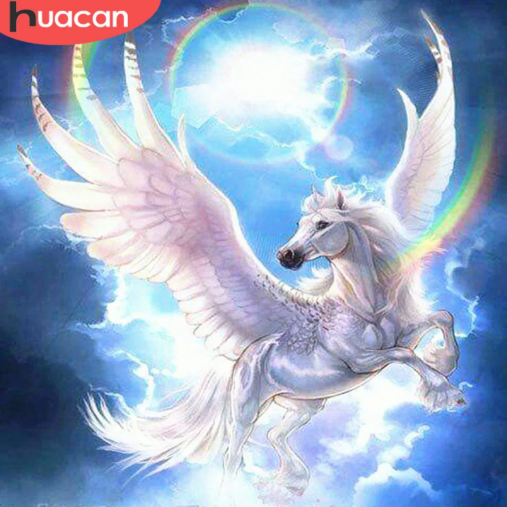 

HUACAN Diamond Embroidery Full Display Horse 5d Diamond Painting Beadwork Diamond Mosaic Square Picture Of Rhinestone Decor Home