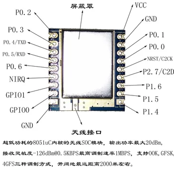 

SI1060 Wireless Module MCU Wireless Module Wireless SOC Module SI4463 Wireless Module 433MRF