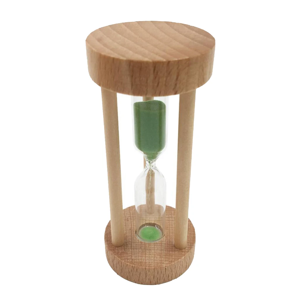 1Pcs 3minutes Wooden Frame Colorful Hourglass Sandglass Sand Clock Timers Kitchen Egg Cooking Timer Counts Watch
