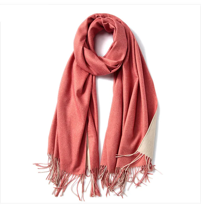 1 (21)Winter Scarf Women Men Luxury 2018 Double sided splice Tartan Cashmere Winter Warm Square Plaid Wool Shawl In Women Scarves
