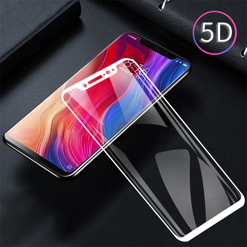 5D изогнутые полное покрытие Xiaomi mi 8 Экран протектор 9 H закаленное защитное Стекло Xiaomi mi 8 mi A2 красный mi Примечание 5 Pro Глобальный Версия