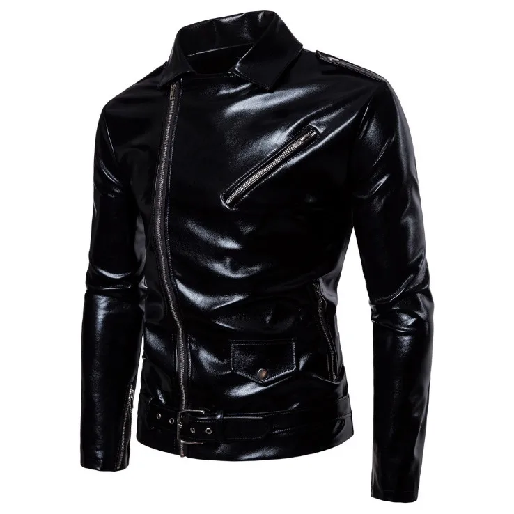 Buy Europe/US Size S XXL Black Motorcycle Leather