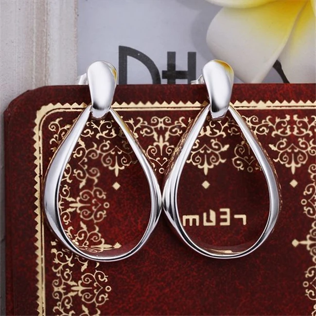 

ESE352 Wholesale silver plated earrings , Factory price 925 stamped fashion jewelry /armajita