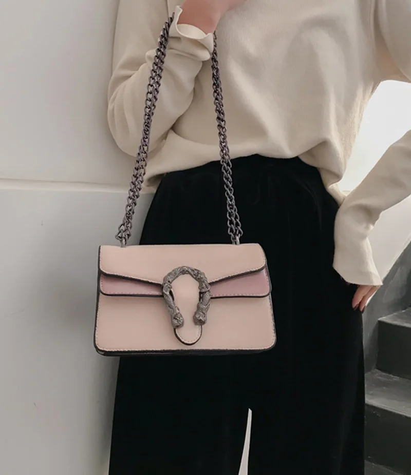 Women Fashion Design Chains Shoulder Bag Luxury Leather Female Exuqisite Handbag Holiday Crossbody Lady Casual Flap Bolsa SS3497 (24)