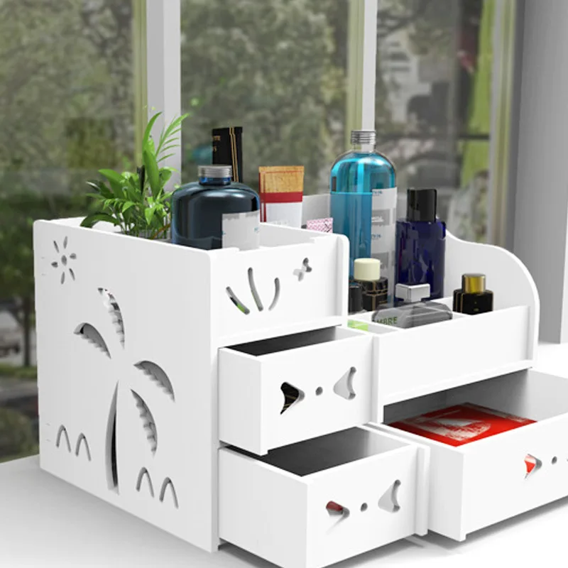 

Aotu Super-large Cosmetics Storage Box Desktop Makeup Drawer Office Stationery Storage Holder Makeup Box Units for Bathroom