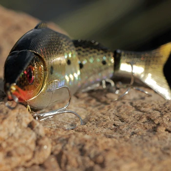 

5 Segment Swimbait 13cm 21g Long Shot Minnow Lure Quality 3 D Fishing Lure Bait 2 Pcs/Lot