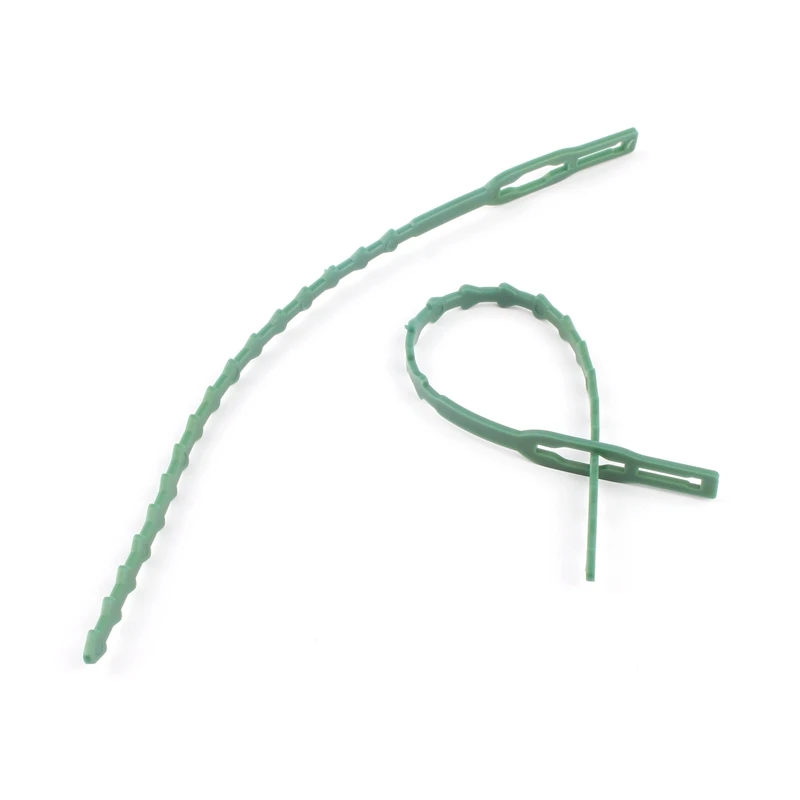 100pcs 175mm Reusable Gardening Cable Tie Vine Climbing Plants Bracket Fix Tie Bonsai Flower Fixed Buckle Plant Plastic Bandage