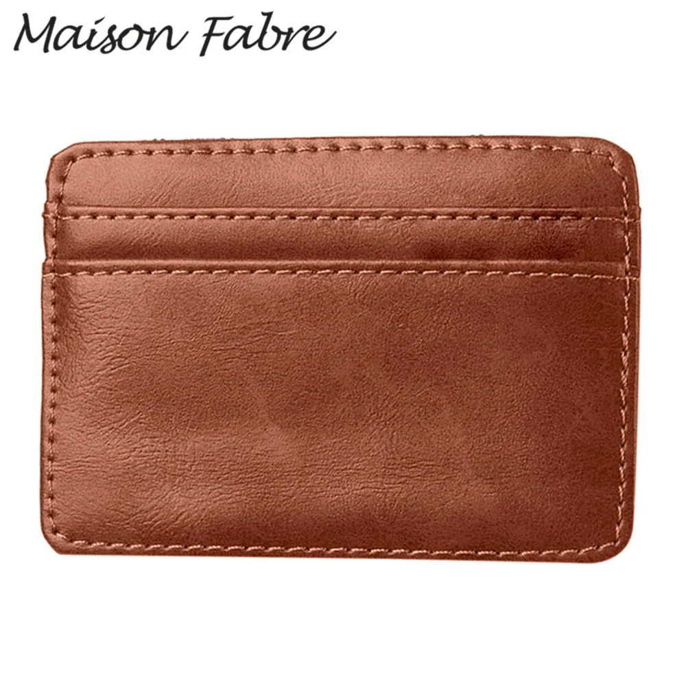 

Maison Fabre Bag men wallet leather brand Women purse Travel case Card Holder clutch small ID holders 2019 Fashion men Card Bag