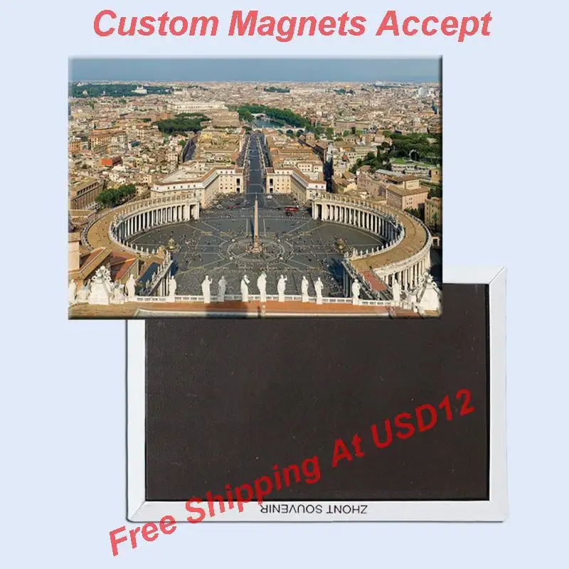 

FREE shipping over $12 Rome St_Peter's Square of Vatican City Scenery Tourist Metal Fridge Magnet 5297