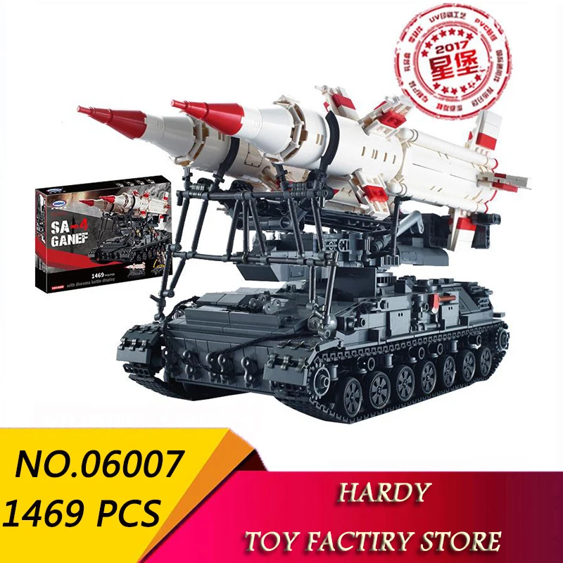 

Xingbao 06007 Military Series SA-4 GANEF Tank for Children Assembling Particle Toys Building Blocks