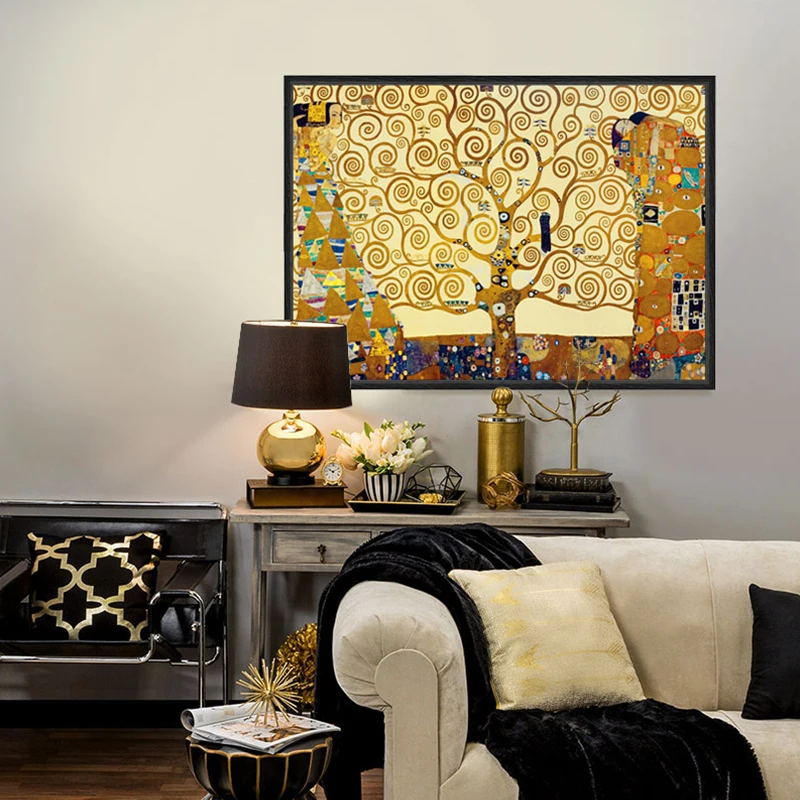 

Artists Gustav Klimt Works The Tree Of Life wall pictures for living room the paintings canvas painting canvas prints decorati