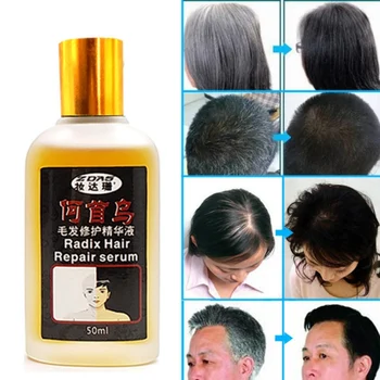 

Fast Hair Care Essential Oil Human Hair Oil Nourish Serum Repair Fluid White Become Black Hair Q1