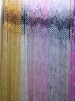 

CS 34 White/Yellow/Coffee/Wine Red/Pink Floral Type Scarf Sheer Voile Door Window Curtain fabric Drape Panel Tulle Valances