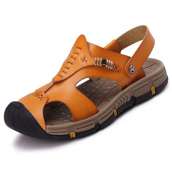 

US Size Men Close Toe Soft Casual Sandal Man Summer Slides Beach Slippers Shoes