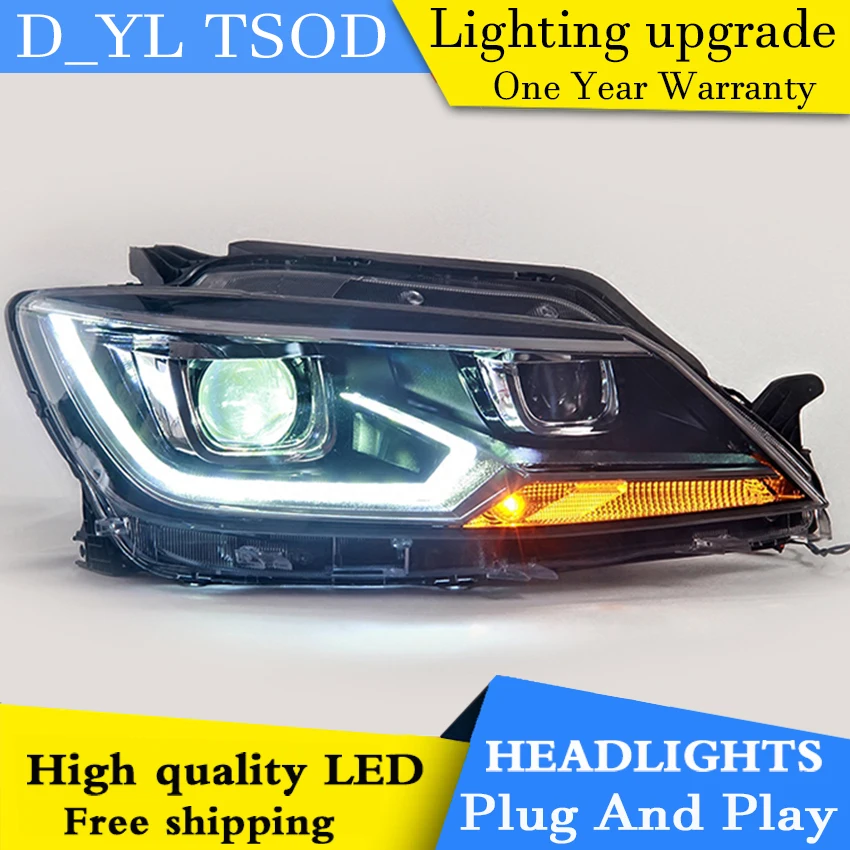 Car Styling LED Head Lamp for Toyota rav4 headlights 2013 2015 RAV4 led