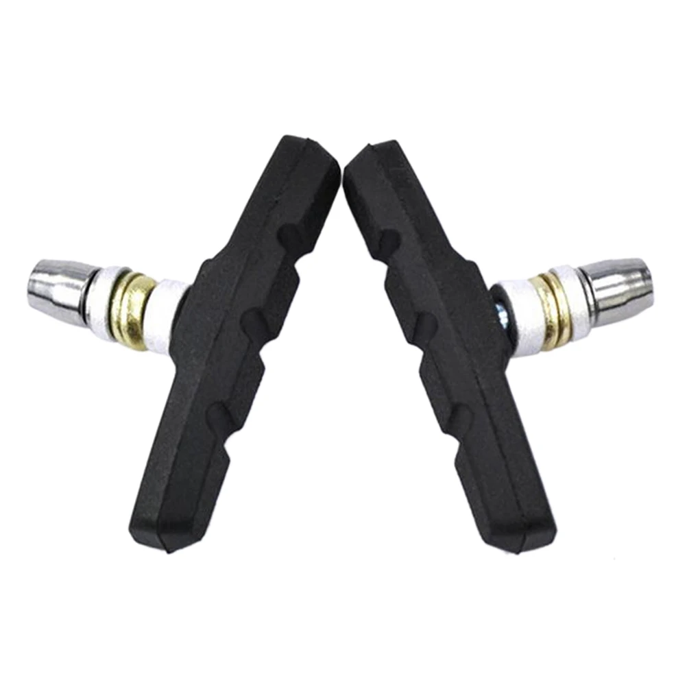 V Brake Pads Durable Rubber Blocks Shoes Holders MTB Mountain Bike Road