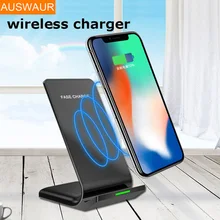 Qi Беспроводное зарядное устройство для iphone X 8 plus samsung Galaxy S6 S7 Edge Note 5 Note 8 быстрая Беспроводная зарядная док-станция USB зарядка