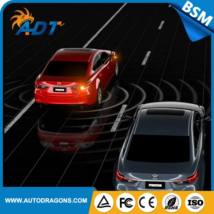 

BSM 24 Ghz Microwave Radar Sensor Blind Spot Monitor/ Side Assist System LED Warning Light Function With OBD2 For All vehicle