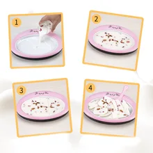 Бытовая Жареная Машина для льда мини жареный йогурт лоток DIY домашний поднос для мороженого H99F