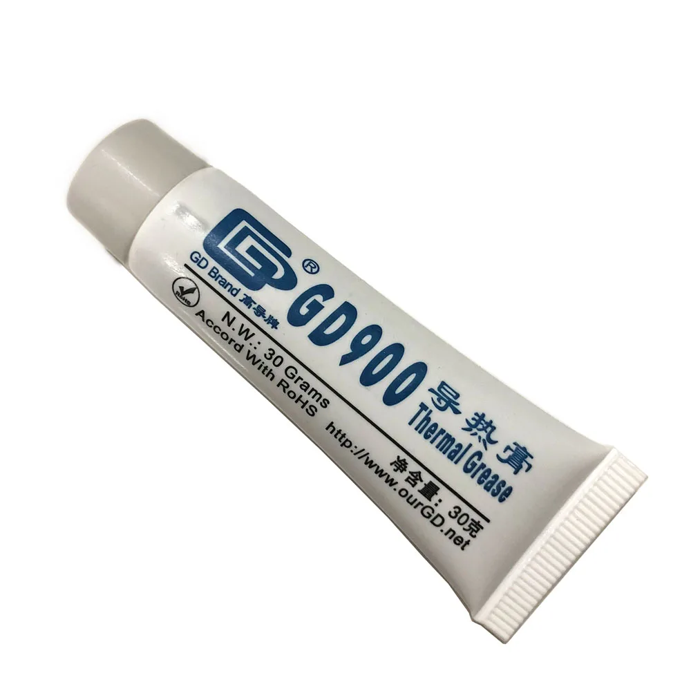 

1can 30g Gray Nano GD900 Silver Contained RoHs Thermal Conductivity Grease Paste Silicone HeatSink Compound 4.8W/M-K For CPU LED