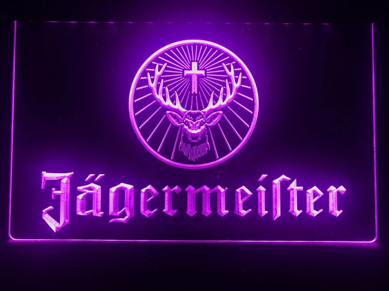 R061 Jagermeister светодиодный неоновый светильник с головой оленя