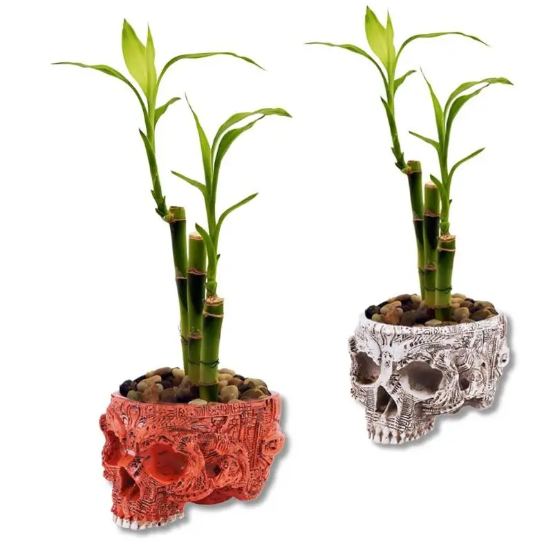 Aliexpress.com : Buy Resin Skeleton Flower Pots Planter Skull Home